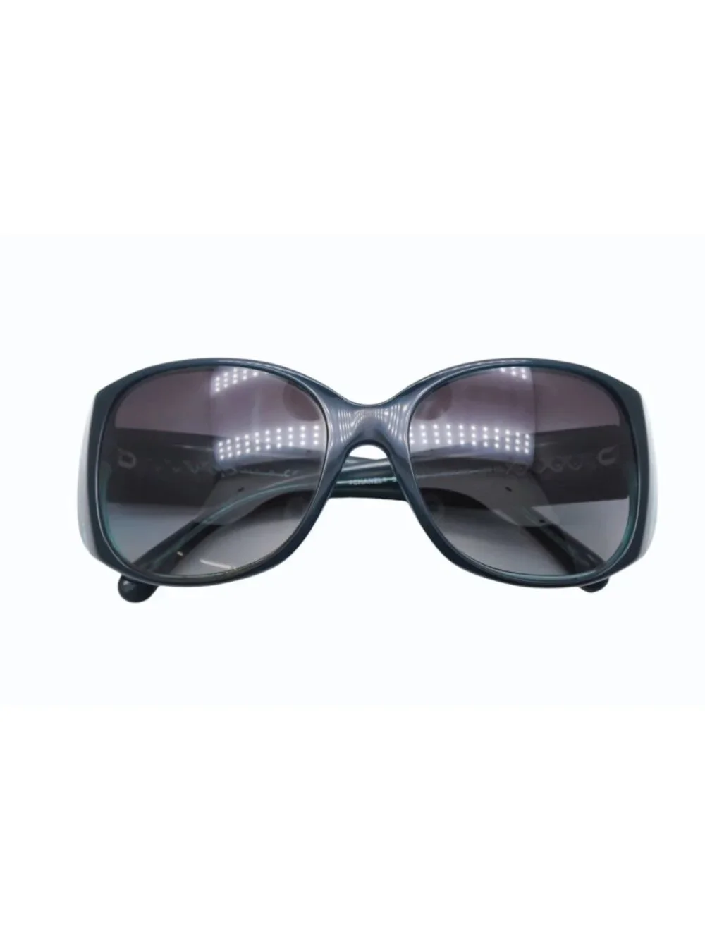 Chanel Sunglasses Eyewear CC Logo Clear Green